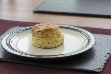 A single cheese scone