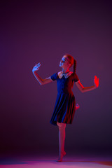 The teen modern ballet dancer