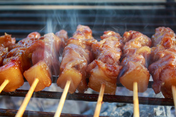 Thai styled pork babeque