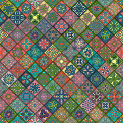 Seamless pattern. Vintage decorative elements. Hand drawn background. Islam, Arabic, Indian, ottoman motifs. Perfect for printing on fabric or paper.