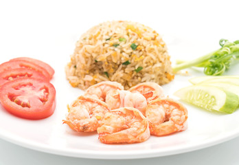 fried rice with shrimps