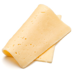 cheese slice isolated on white background cutout