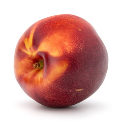 Nectarine fruit isolated on white background close up