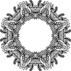 Black and white frame