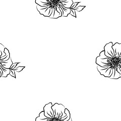 Abstract seamless floral texture