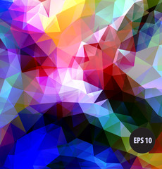 Abstract polygonal colorful background