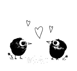 Romantic card for Valentine's day