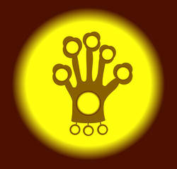 Abstract vector shape. Element for design.