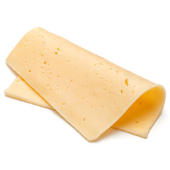 cheese slice isolated on white background cutout