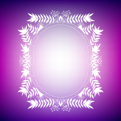 Decorative vector frame