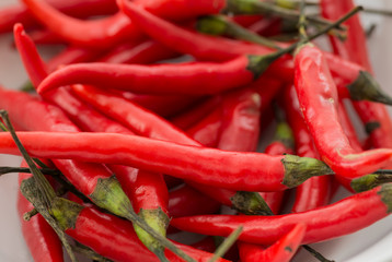 Red chili pepper. Selective focus.