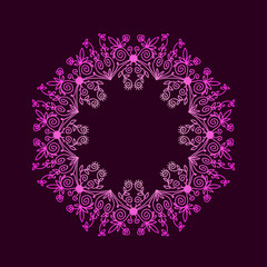 Abstract colorful frame