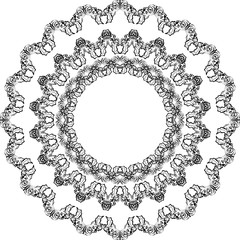 Abstract doodle frame