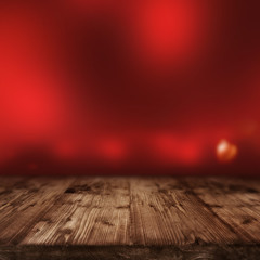 Valentines day background with red lights