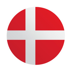 Obraz premium Denmark flag illustration design
