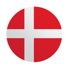 Denmark flag illustration design