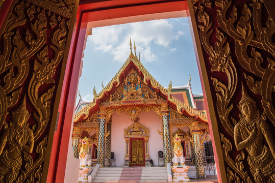 Temple Phra That Choeng Chum in Sakon Nakhon, Thailand.