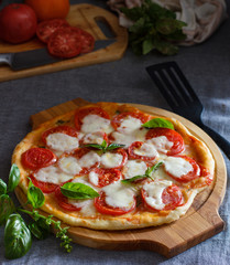 pizza Margarita - Classic food of Italian cursine