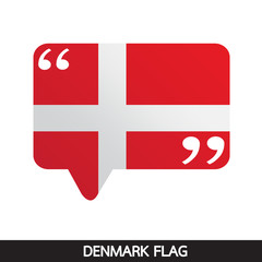Denmark flag design illustration