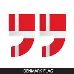 Fototapeta premium Denmark flag design illustration