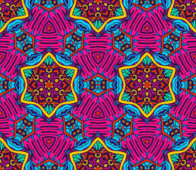 seamless vector vibrant Geometric print