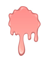 Splash of pink bubble gum.