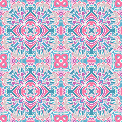 Damask vector festive gift wrap pattern