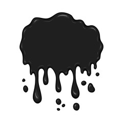 Vector blob of ink or oil.