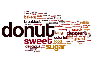 Donut word cloud