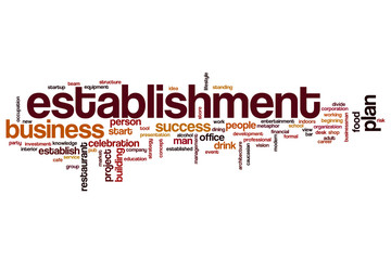 Establishment word cloud