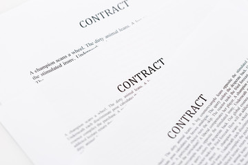 Obraz premium Sing contract with pen