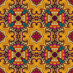 vector festive floral seamless pattern