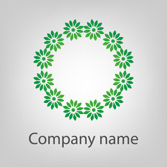 Vector logo illustration - abstract orientaldesign element. Logotype template for branding and corporate design