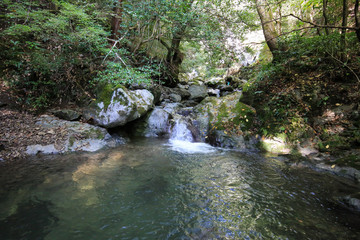 愛媛県　三滝渓谷　うぶ湯の滝