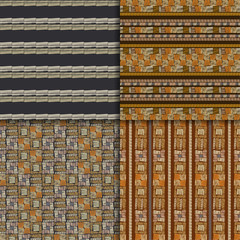 Ethnic seamless pattern set