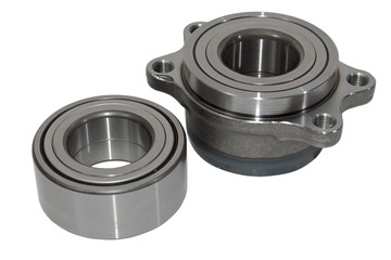 Wheel hub, wheel bearing car isolated on white background.Spare parts for the car.