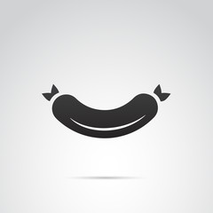 Sausage vector icon.