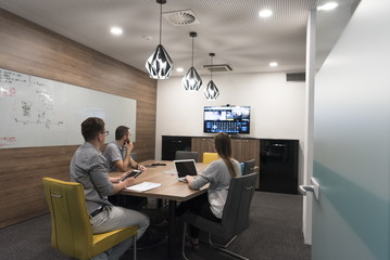 startup business team on meeting