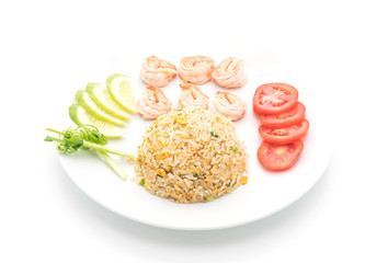 fried rice with shrimps