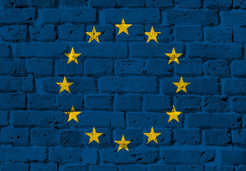 Brick Flag of EU