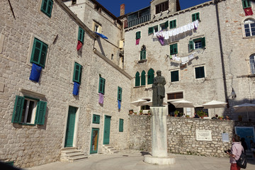 Sibenik town square , Croatia