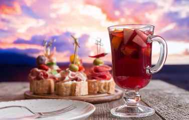 Set of Spanish tapas
