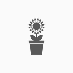 flower in pot icon