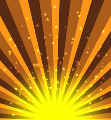 Sunburst in brown tones