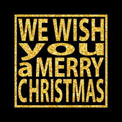 CHRISTMAS QUOTE GOLDEN GLITTER BACKGROUND 3