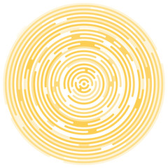 Background made of circles. Victory background. Modern digital background made of circles. Golden shiny background with round elements, flat glow, glowing victory background