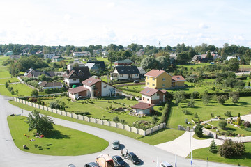 Fototapeta na wymiar Houses in Estonia