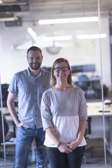 business couple at office