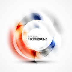 Colorful abstract circle banner