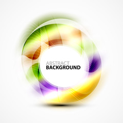 Colorful abstract circle banner